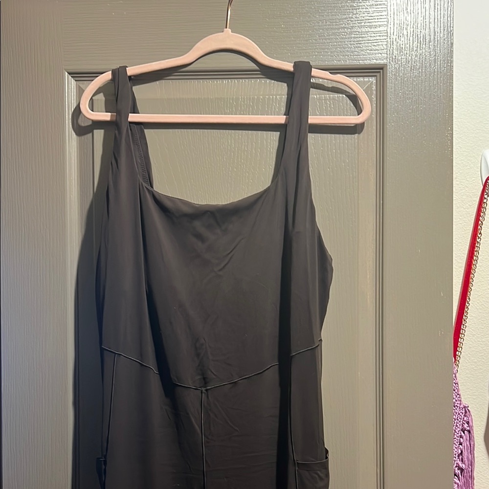 Aerie Offline Deep Earth Brown Athletic Jumpsuit
